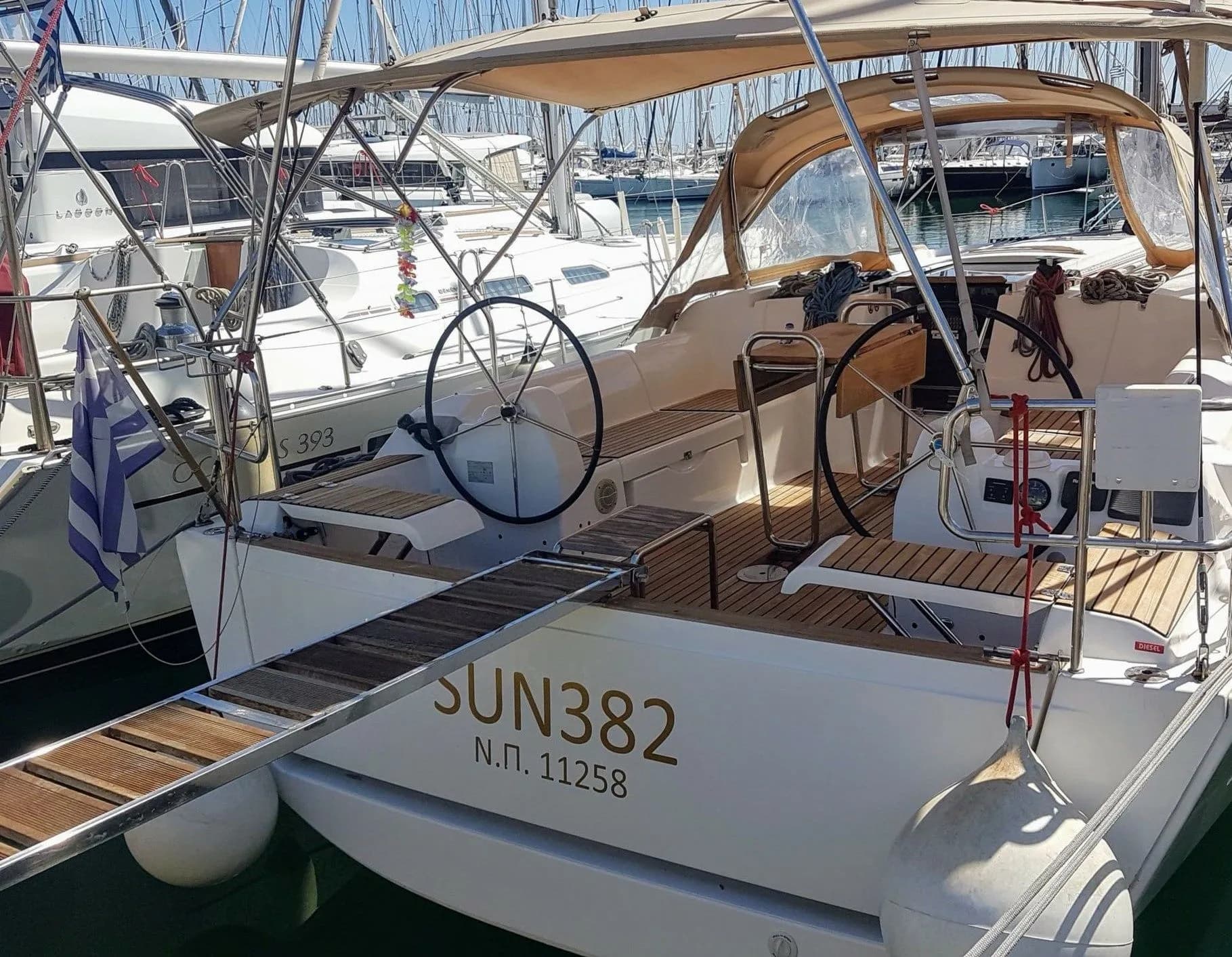 Boat - Explore Athens on a 11.23m Rental Sailing Yacht Dufour 382