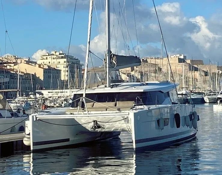 Boat - Explore Cannes on a 11.73m Fountaine Pajot Lucia 40 Catamaran Rental