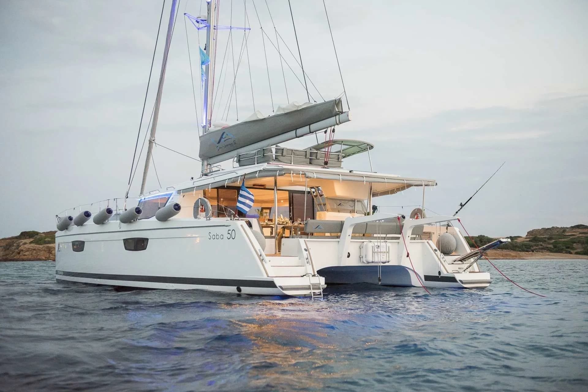 Boat - Rent a 15m Catamaran Fountaine Pajot Saba 50 in Athens