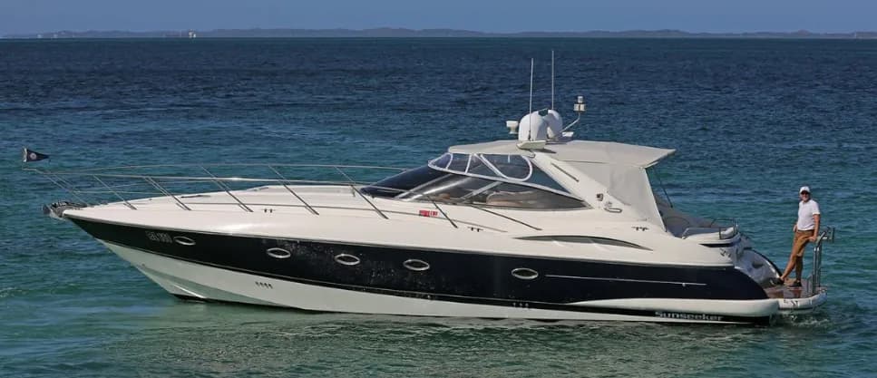 Boat - Explore Golfe-Juan on a 14.5m Rental Motor Yacht Sunseeker Camargue 44