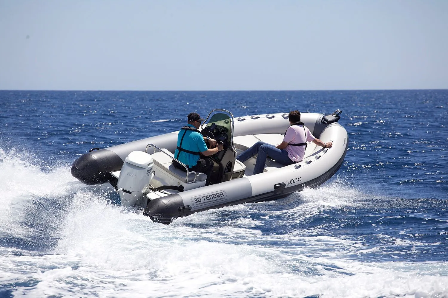 Explore Vilamoura on a 5.5m Rental Motor Boat 3D Tender Lux 550