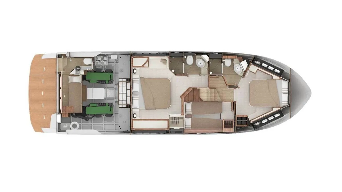15.2m Podstrana Absolute 50 Fly Motor Yacht Hire