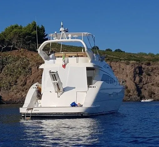 Explore Villasimius on a 17.4m Rental Motor Yacht Aicon 56 Fly