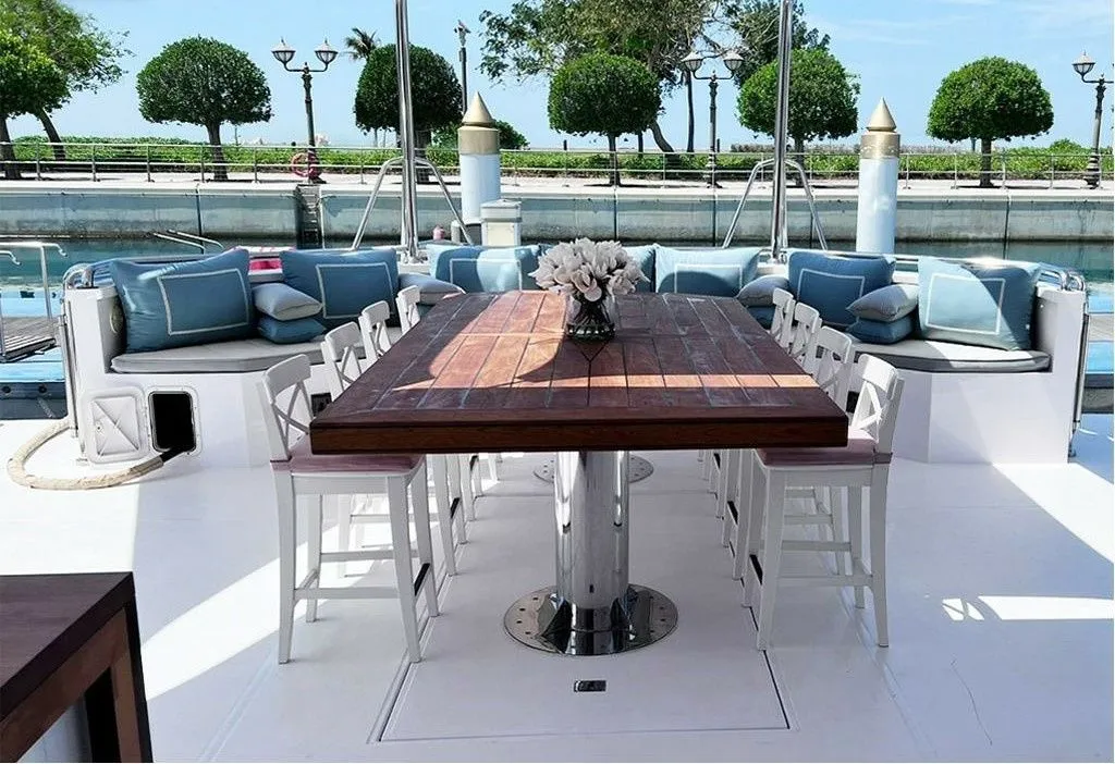 Rent a 40m 3 Cabin Motor Yacht in Abu Dhabi