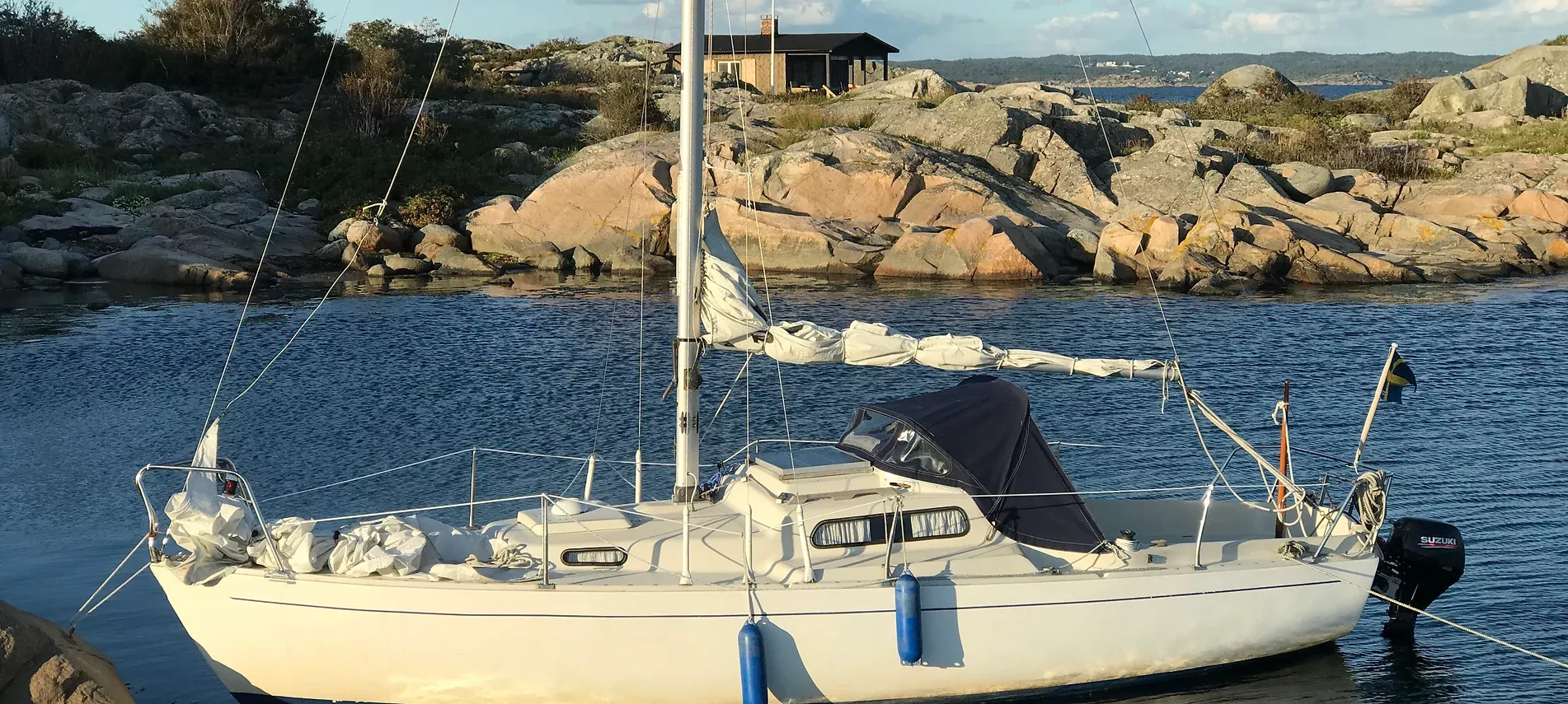 Explore Gothenburg on a 7.1m Rental Sailing Yacht Albin Viggen 23