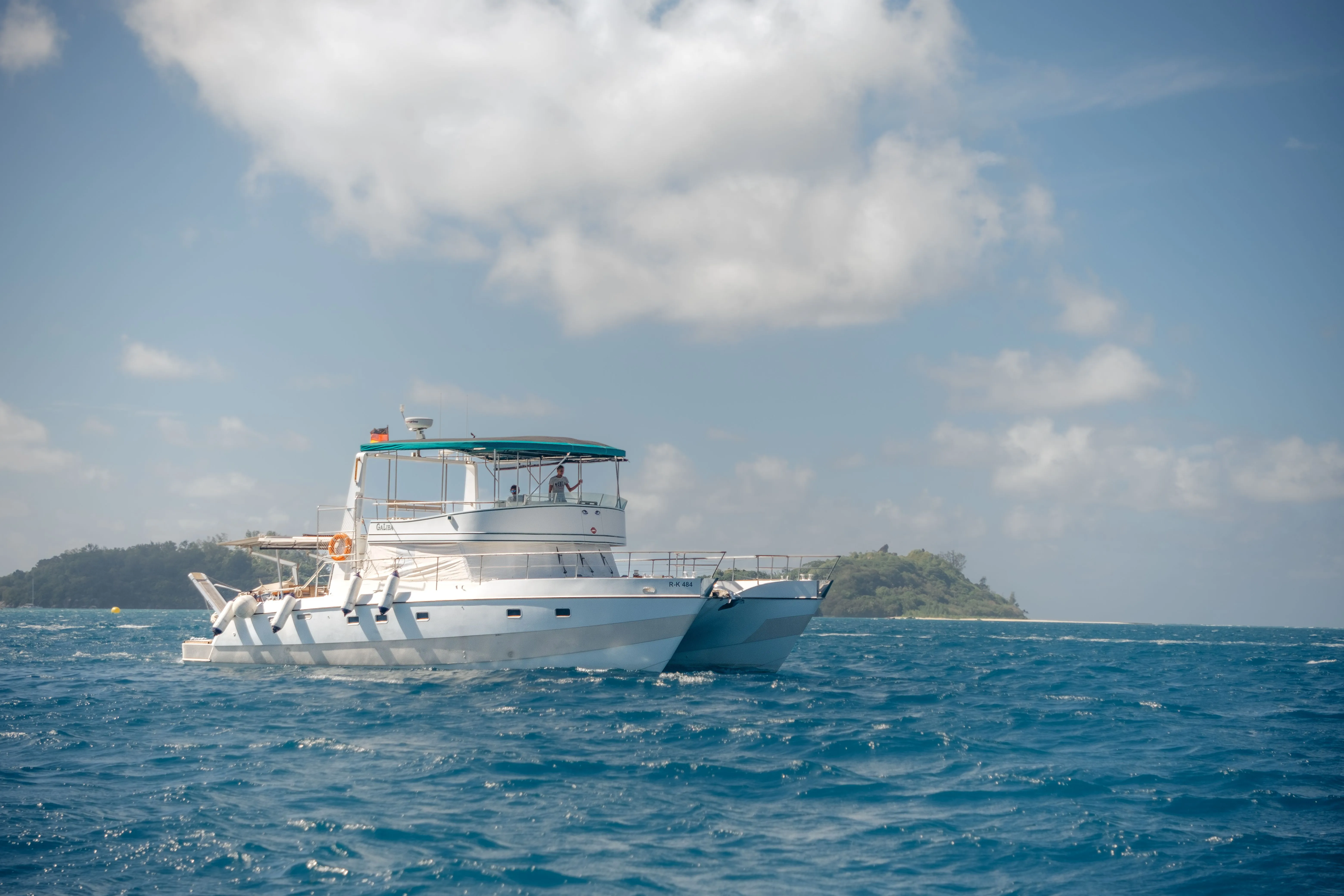 Explore Eden Island on a 14.4m Rental Power Catamaran