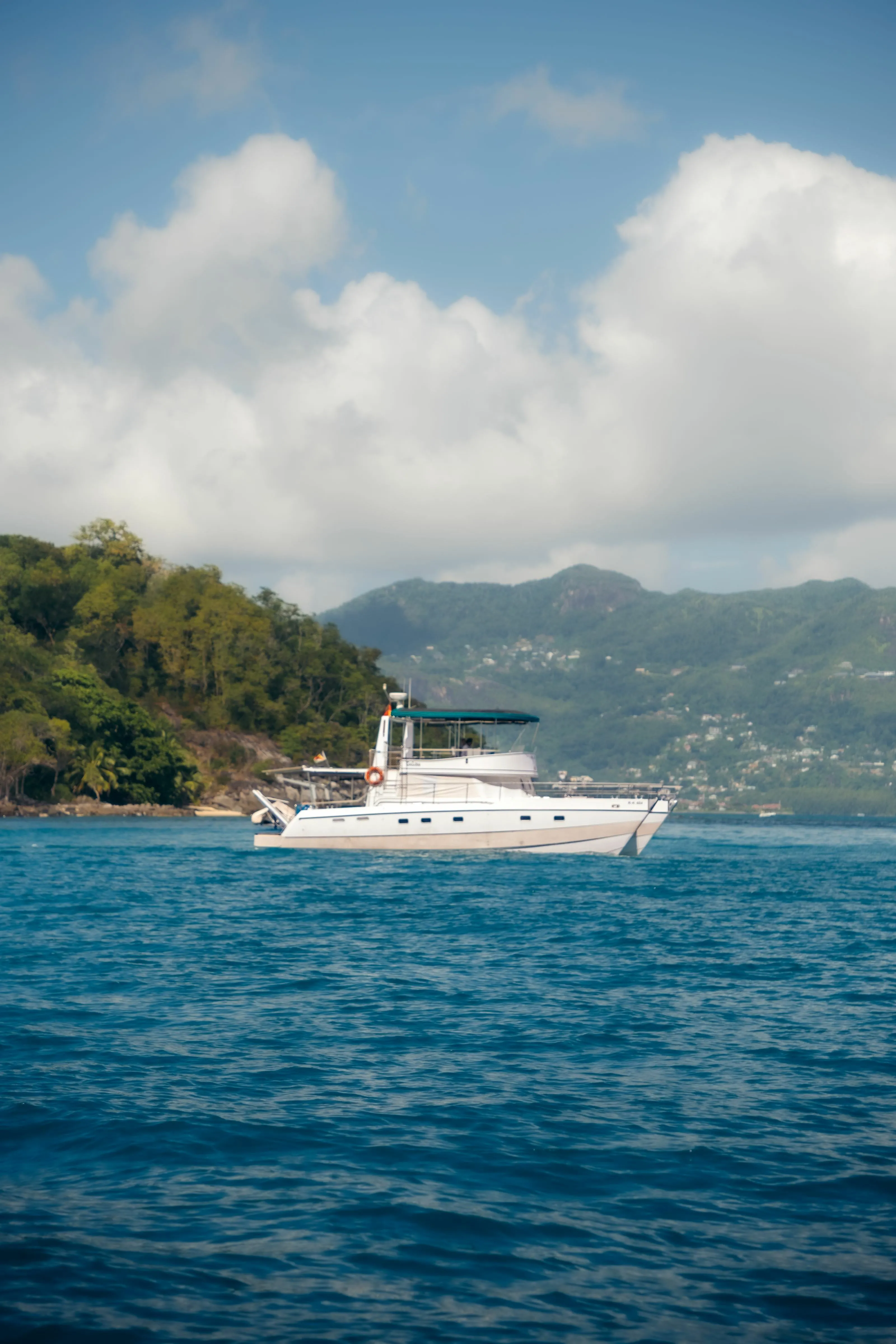 Explore Eden Island on a 14.4m Rental Power Catamaran