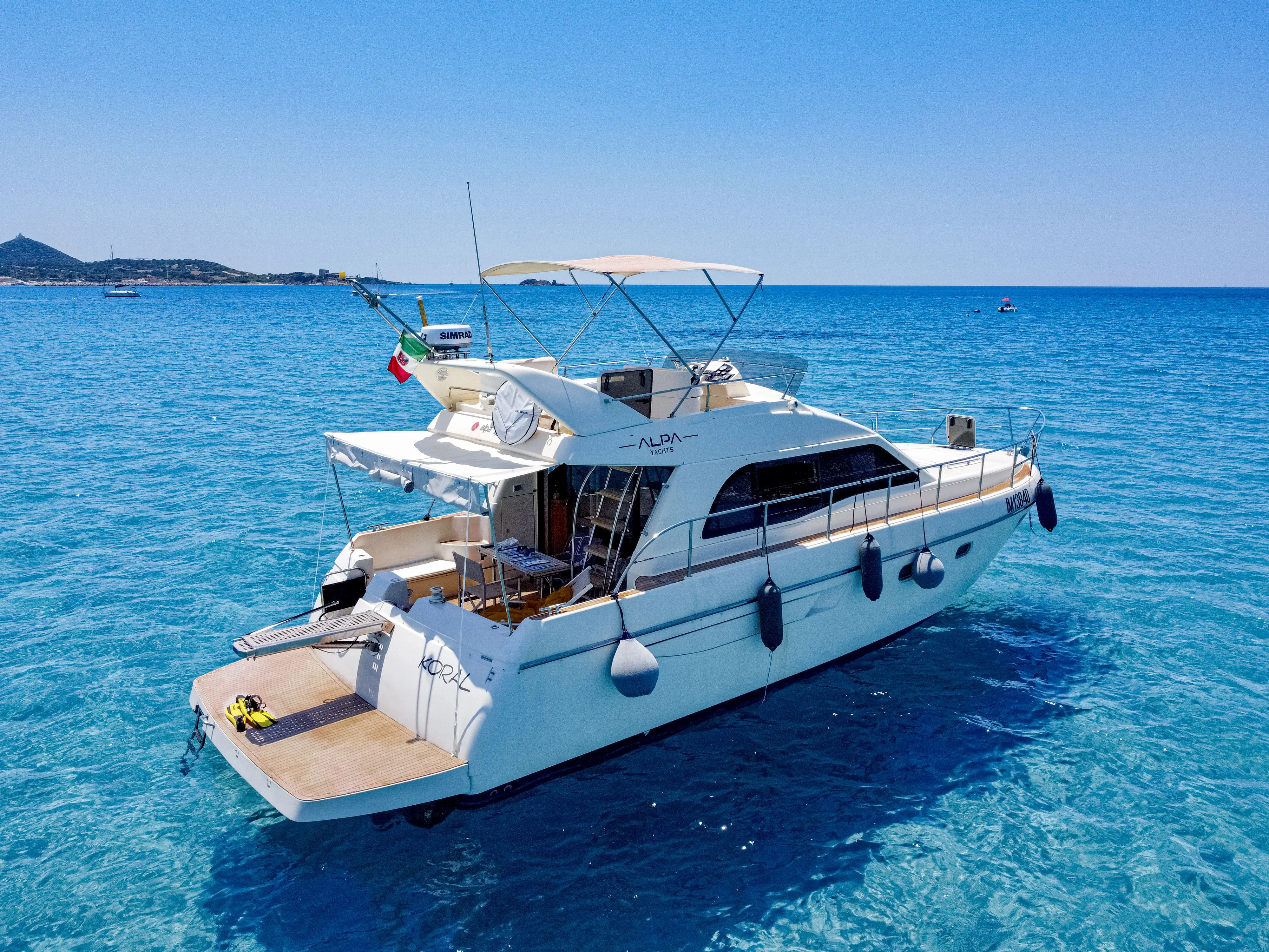 13.8m Villasimius Alpa 42 Fly Hire