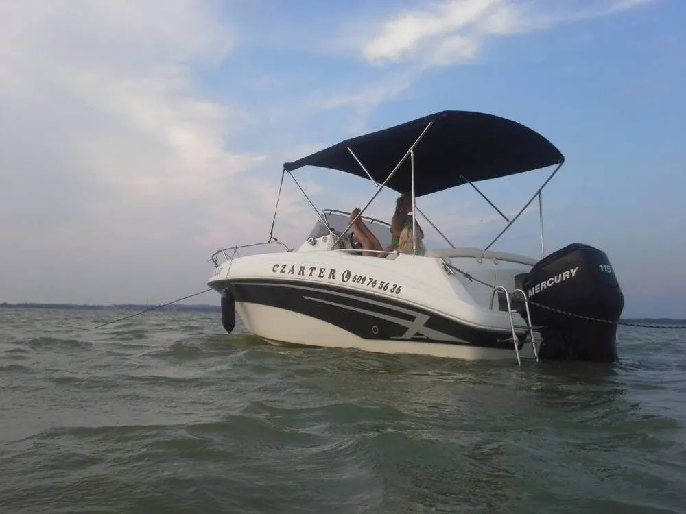 Explore Gizycko on a 5.7m AM 570 Motor Boat Rental