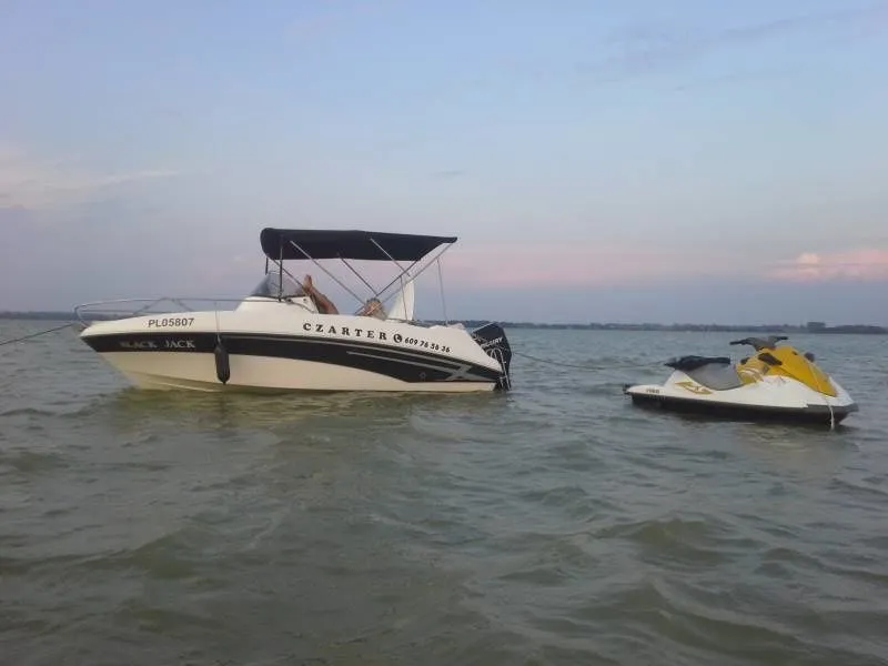 Explore Gizycko on a 5.7m AM 570 Motor Boat Rental