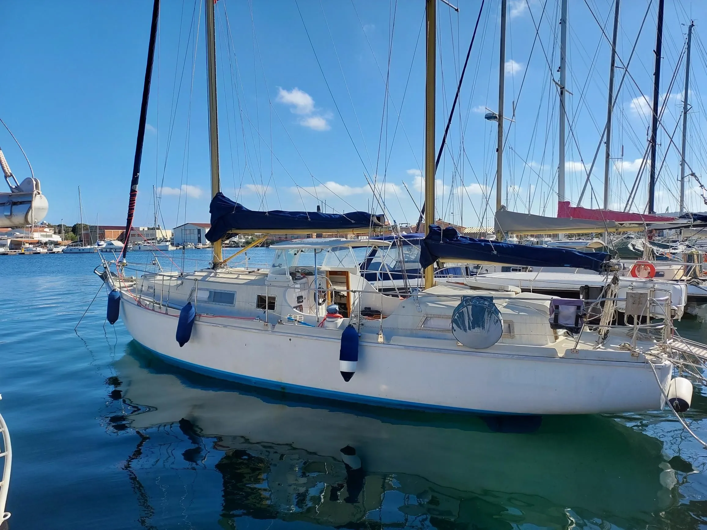 Explore Carloforte on a 12.3m Rental Amel Euros 41