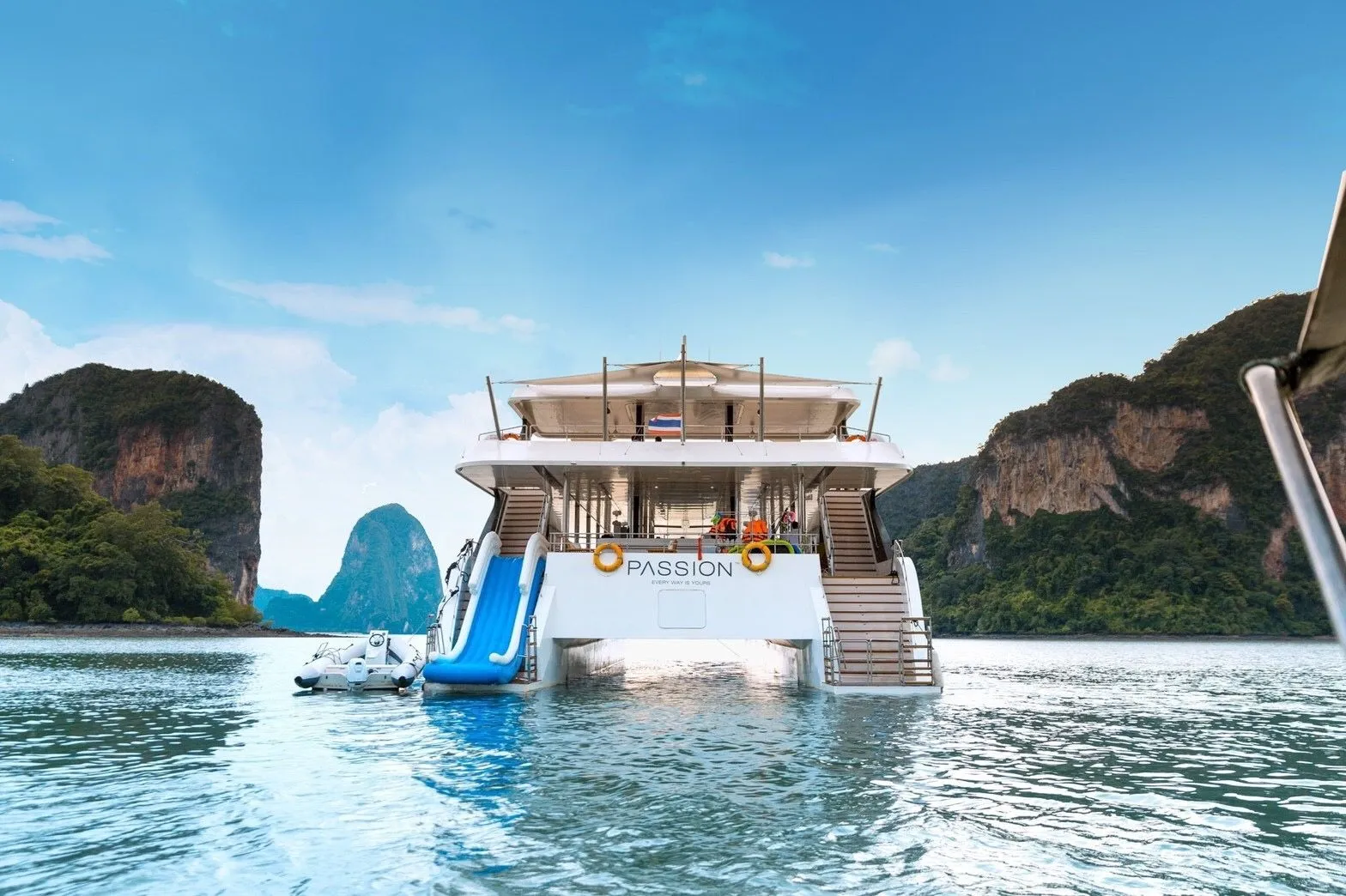 Explore Pa Klok on a 34m Andaman Passion 34 Power Catamaran Rental