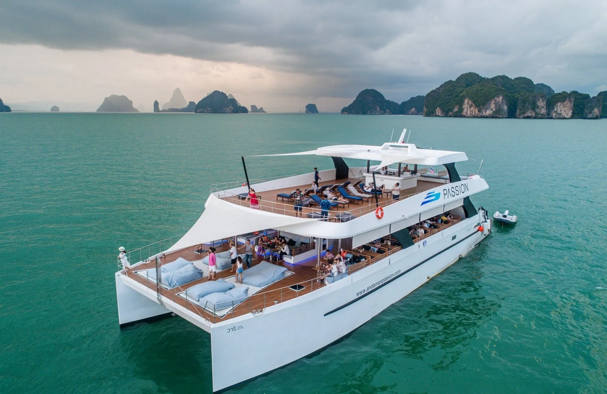 Explore Pa Klok on a 34m Andaman Passion 34 Power Catamaran Rental