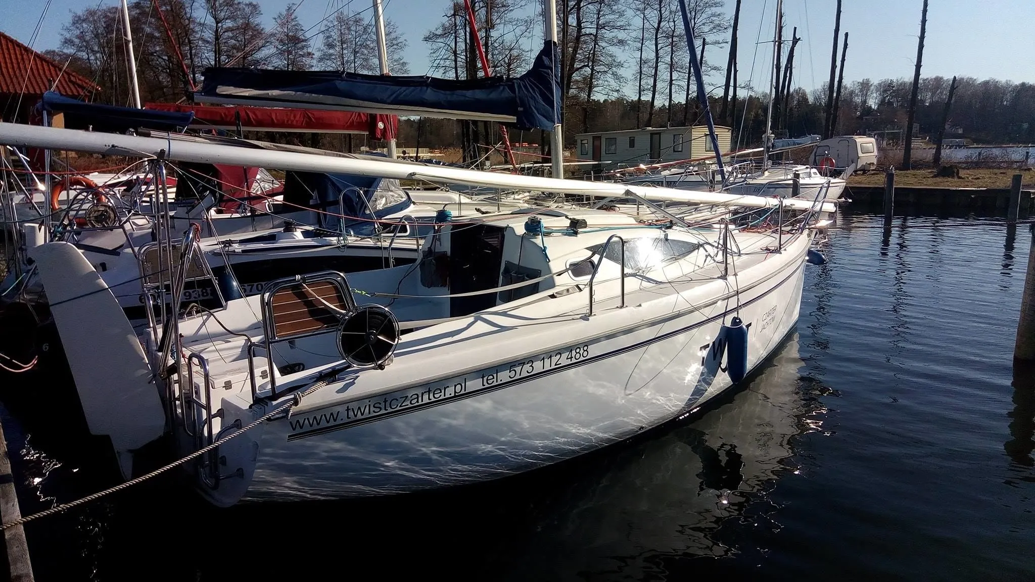 Explore Rydzewo on a 7.18m Rental Sailing Yacht Antila 24