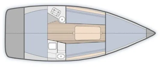 Rent a 8.2m 3 Cabin Sailing Yacht in Rydzewo