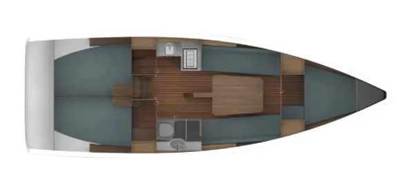 Explore Gizycko on a 9.99m Rental Sailing Yacht Antila 33
