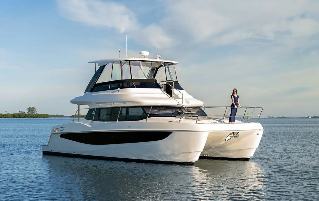 Rent a 12.64m 4 Cabin Power Catamaran in Cannigione