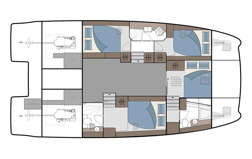 Rent a 12.64m 4 Cabin Power Catamaran in Cannigione
