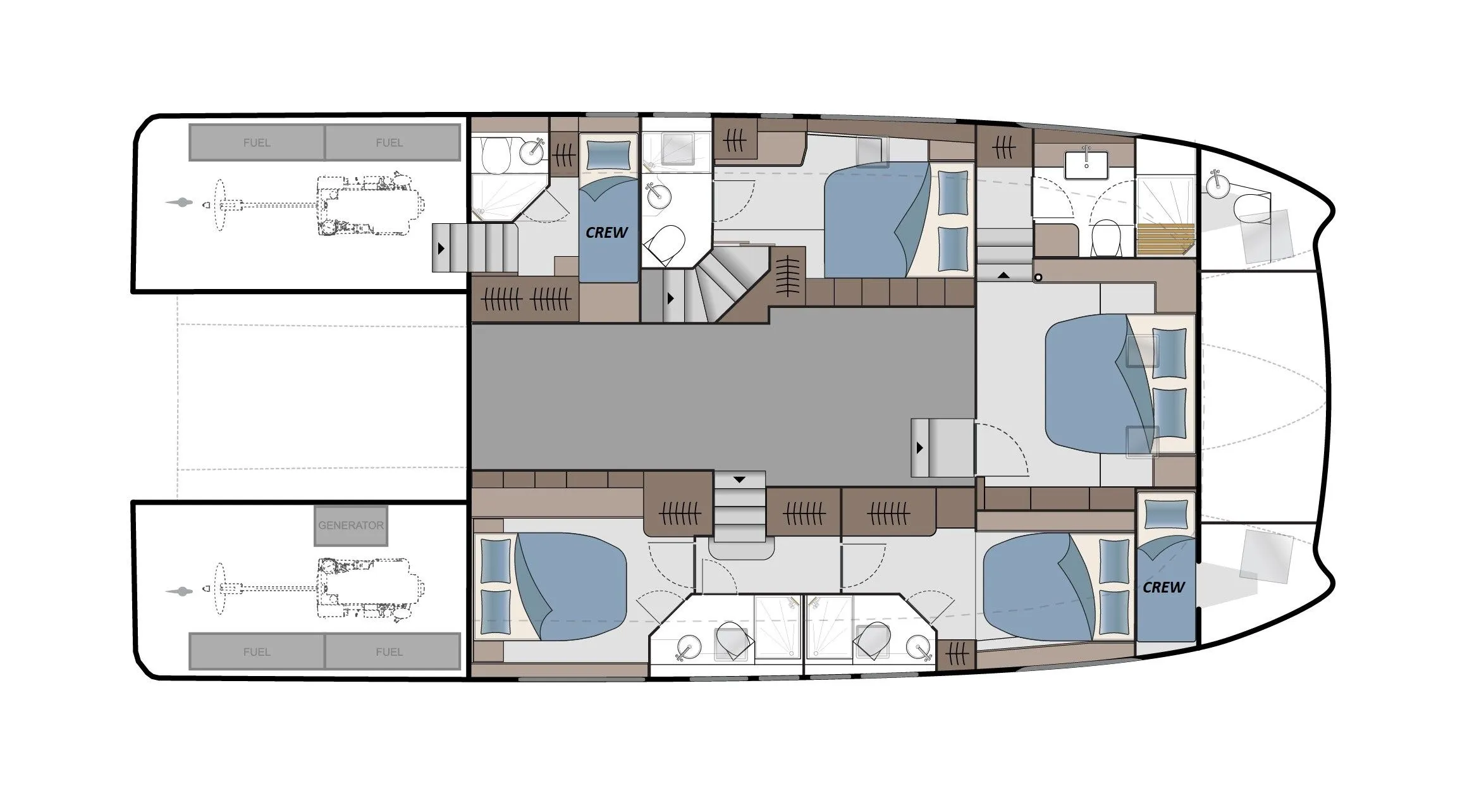 Rent a 16.5m Power Catamaran in Athens