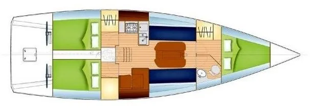 Rent a 12m 3 Cabin Sailing Yacht in Mangalia