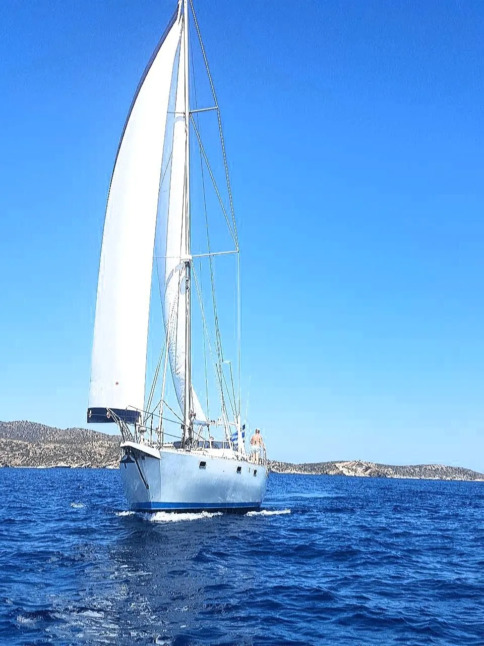 Explore Nea Peramos on a 20m Atlantic 70 Sailing Yacht Rental