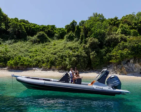 Charter a 8m Attack Rib 8 in Gouvia