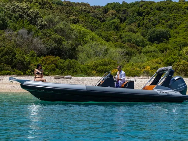 Charter a 8m Attack Rib 8 in Gouvia