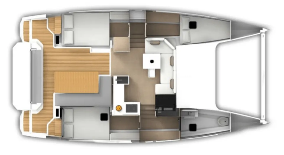 9.98m Novi Vinodolski Aventura 34 Catamaran Hire