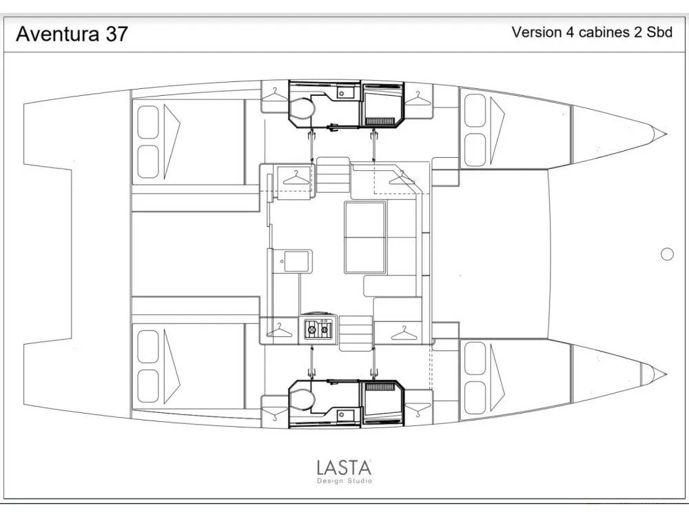 10.9m Le Marin Catamaran Aventura 37 Hire
