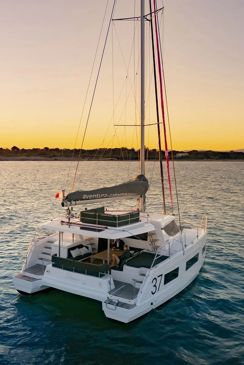 Rent a 10.9m Aventura 37 Catamaran in Porto Vecchio