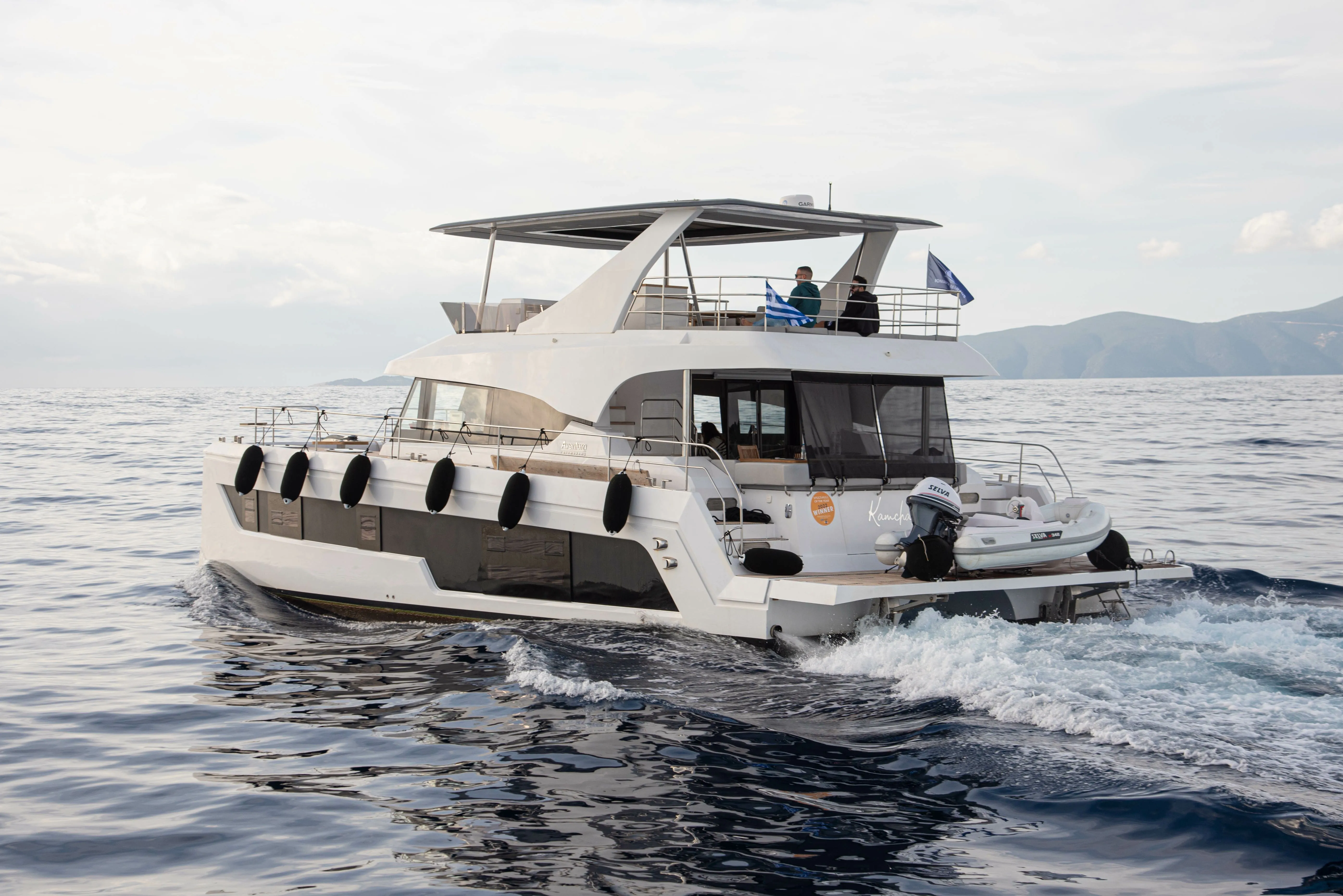Charter a 14.9m 4 Cabin Power Catamaran in Gouvia