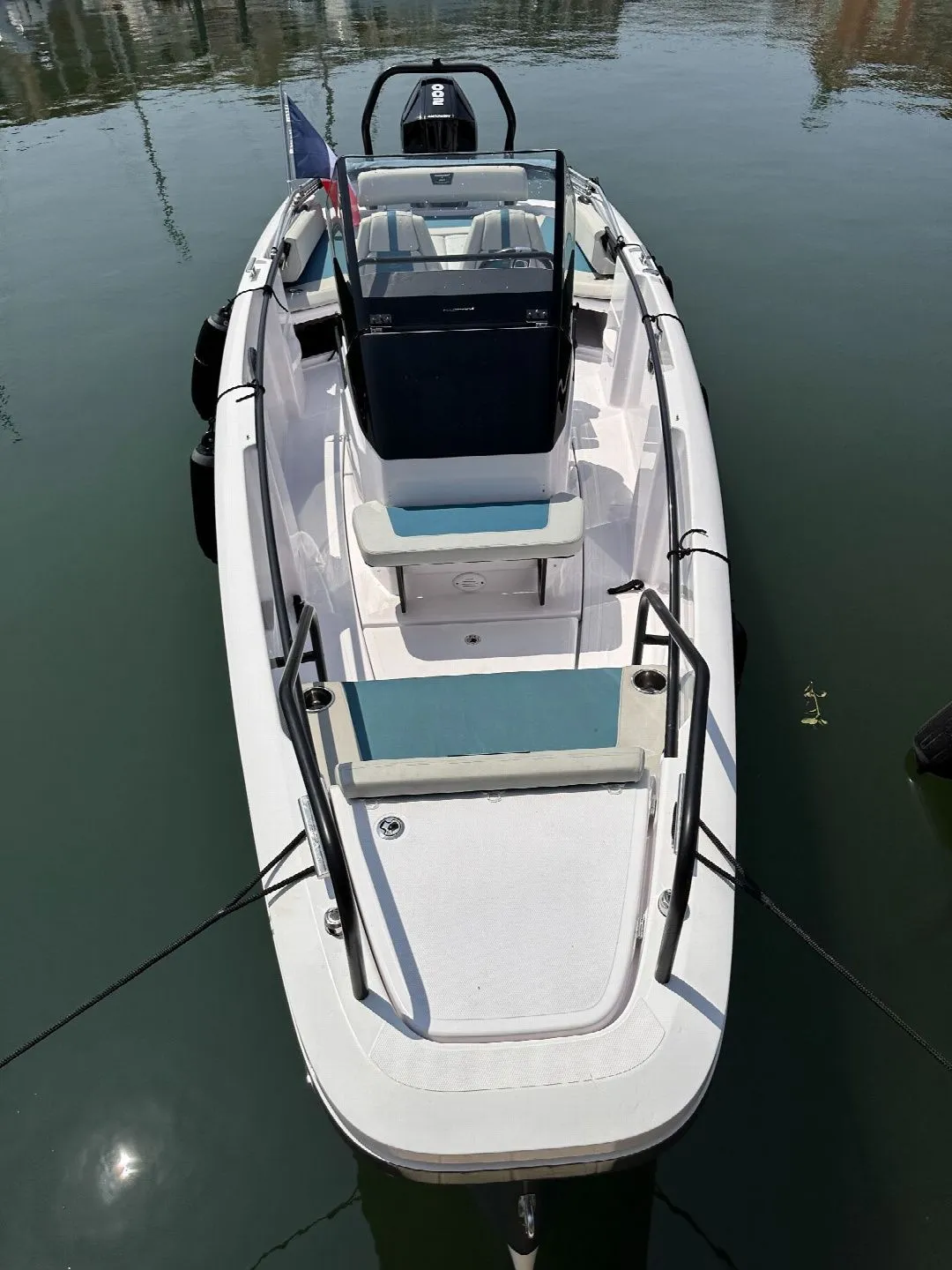 Explore Grimaud on a 7m Rental Motor Boat Axopar 22 Spyder