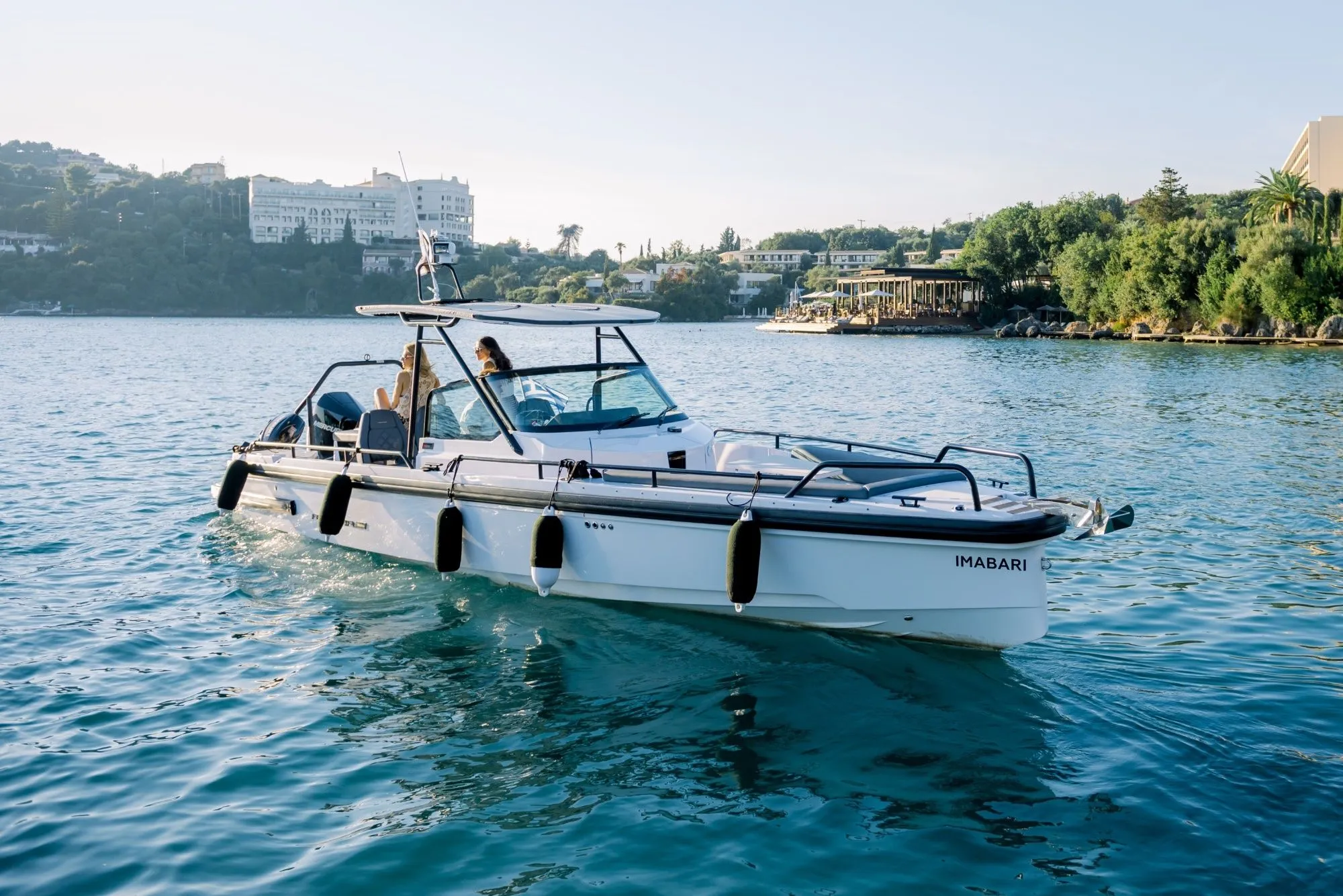 9.18m Gouvia Axopar 28 TT Motor Boat Hire