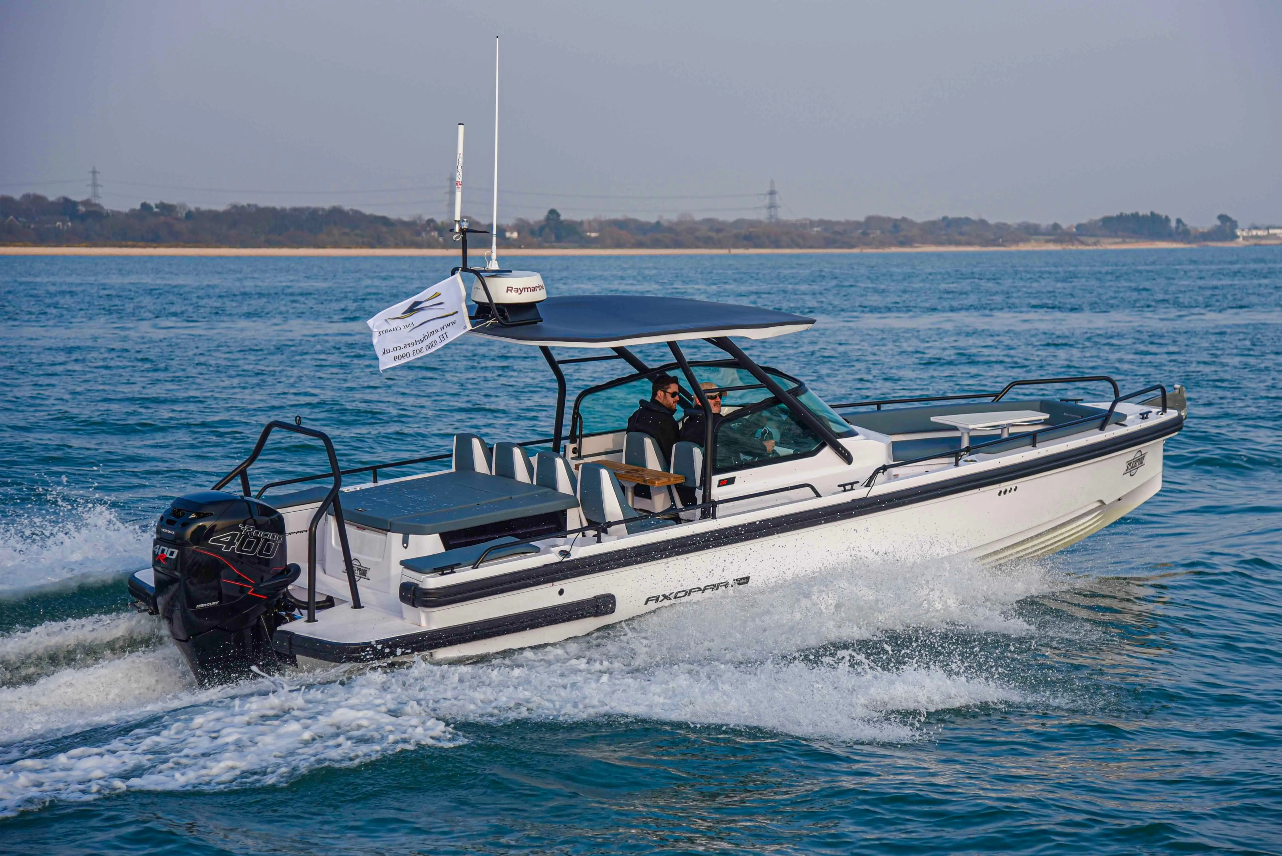 Explore Southampton on a 9m Rental Axopar 28 TT