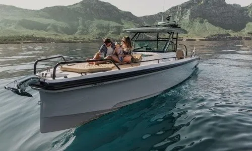 Explore Alcudia on a 11.5m Rental Motor Yacht