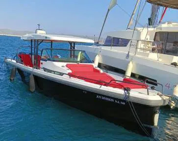 12m Mykonos City Motor Boat Axopar 37 Sun Top Hire