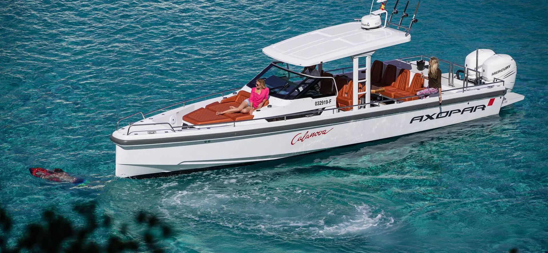 Explore Chania on a 13m Rental Motor Yacht Axopar 37 TT