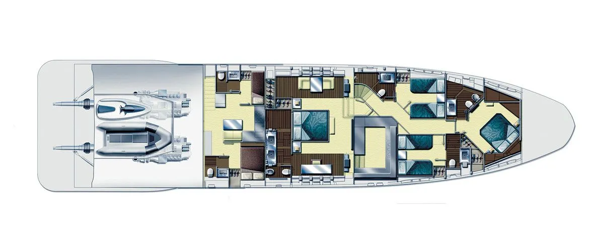 Miami 30.91m Kiralık 4 Kabinli Motoryat