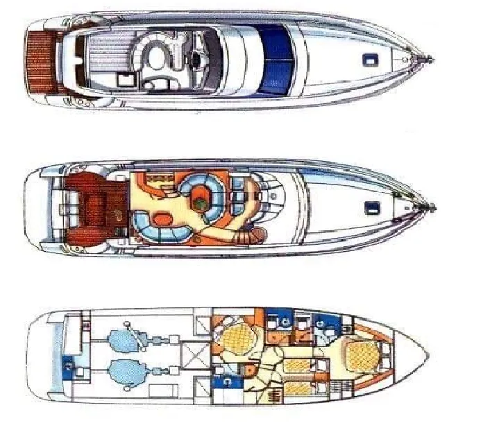 Rent a 17m Azimut 2000 Motor Yacht in Rhodes Town