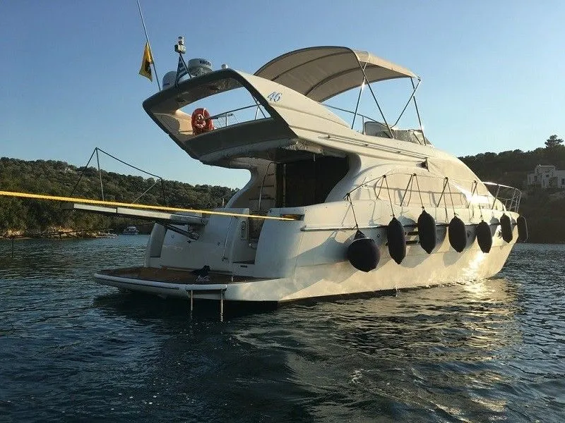 Explore Lefkada on a 14.82m Rental Motor Yacht Azimut 46