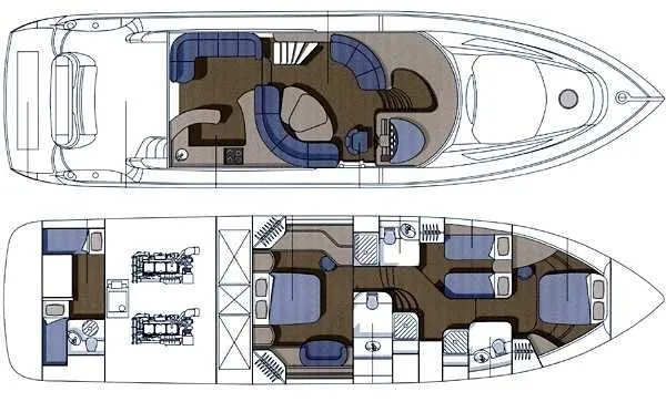 Rent a 18.5m Motor Yacht Azimut 55 in Marmaris