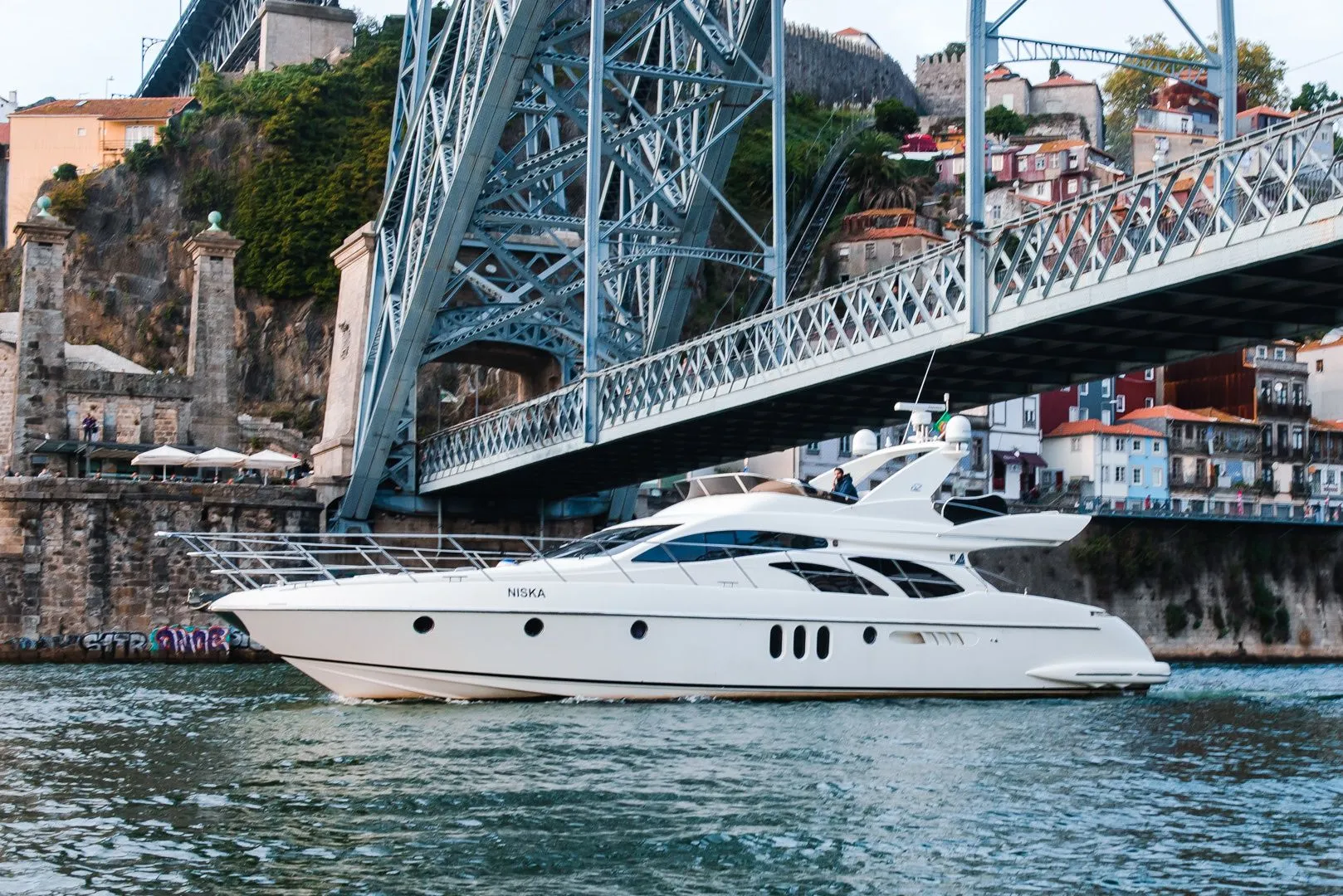 Explore Porto on a 18.75m Rental Azimut 62 Fly