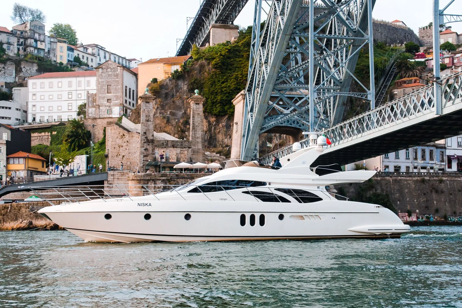 Explore Porto on a 18.75m Rental Azimut 62 Fly