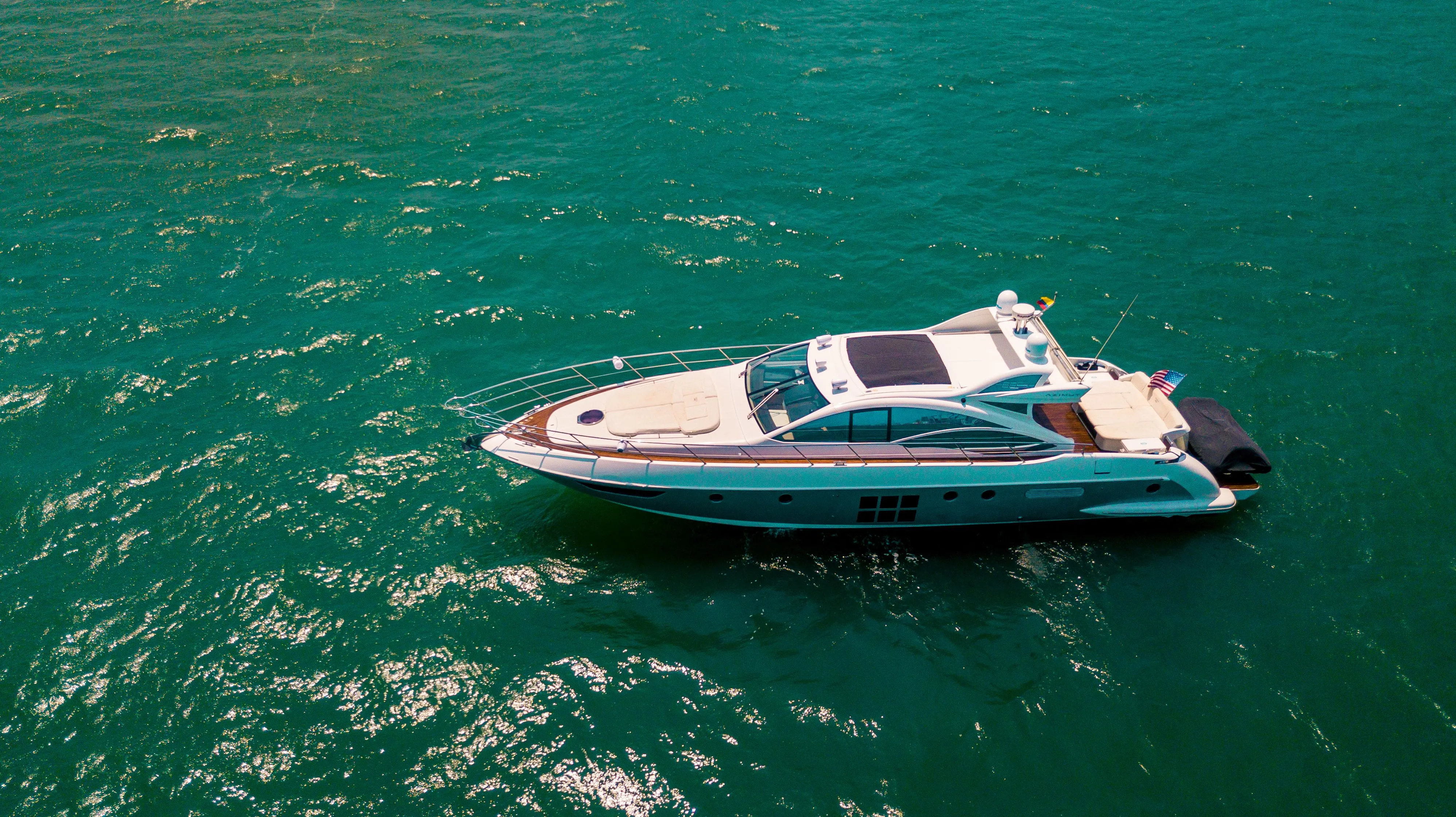Explore Cartagena de Indias on a 19.26m Rental Azimut 62 S