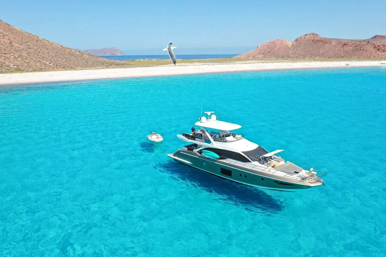 Explore La Paz on a 20.8m Rental Azimut 66
