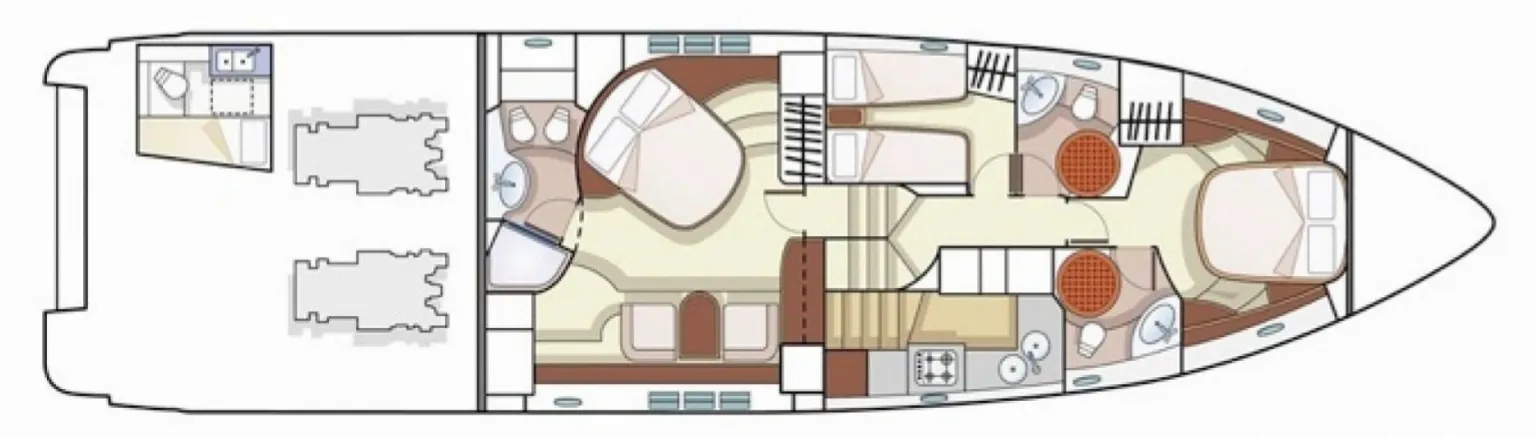 Charter a 21.17m 3 Cabin Motor Yacht in Kastela