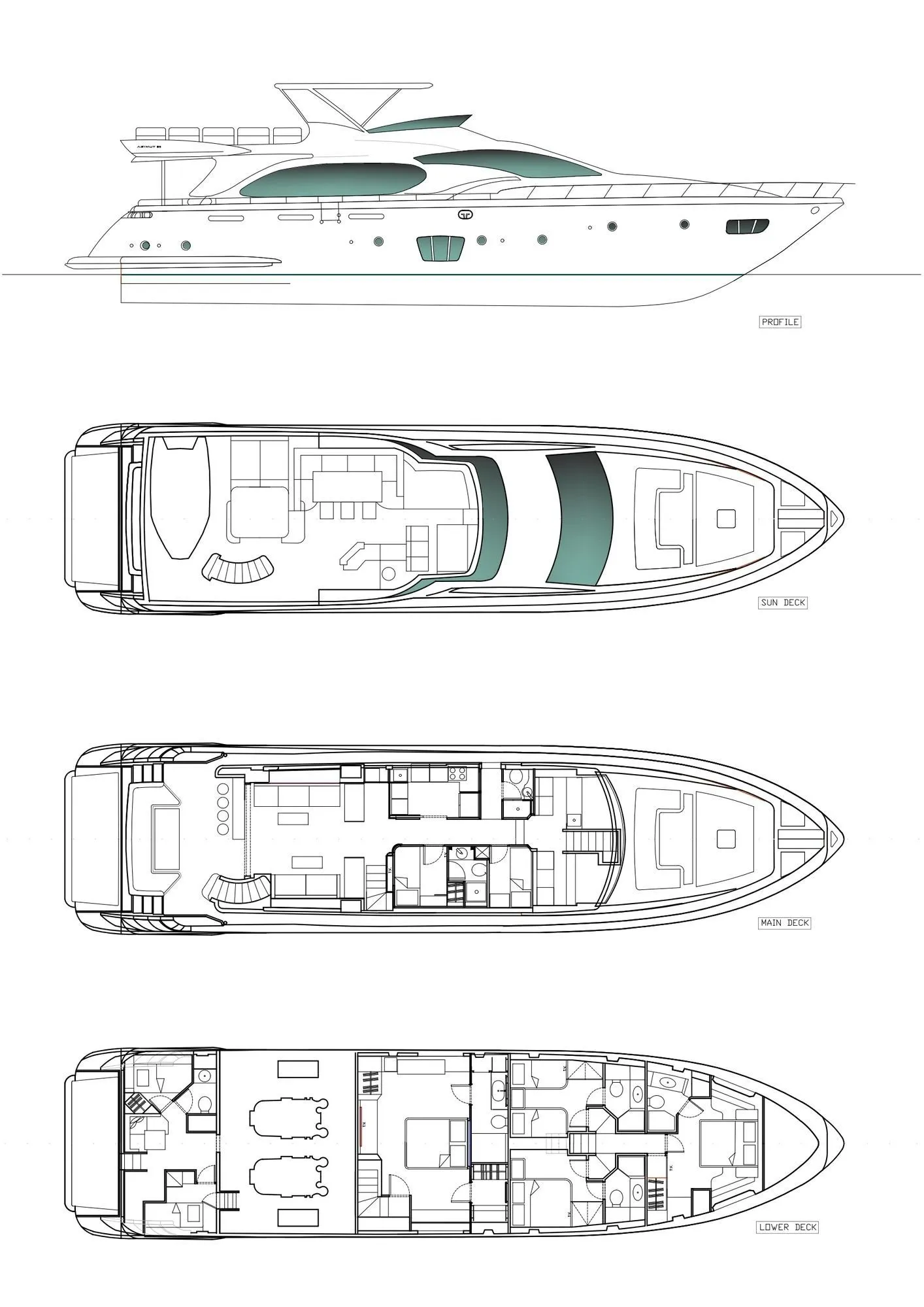Gouvia Kiralık Azimut 85 F 26.8m Motoryat