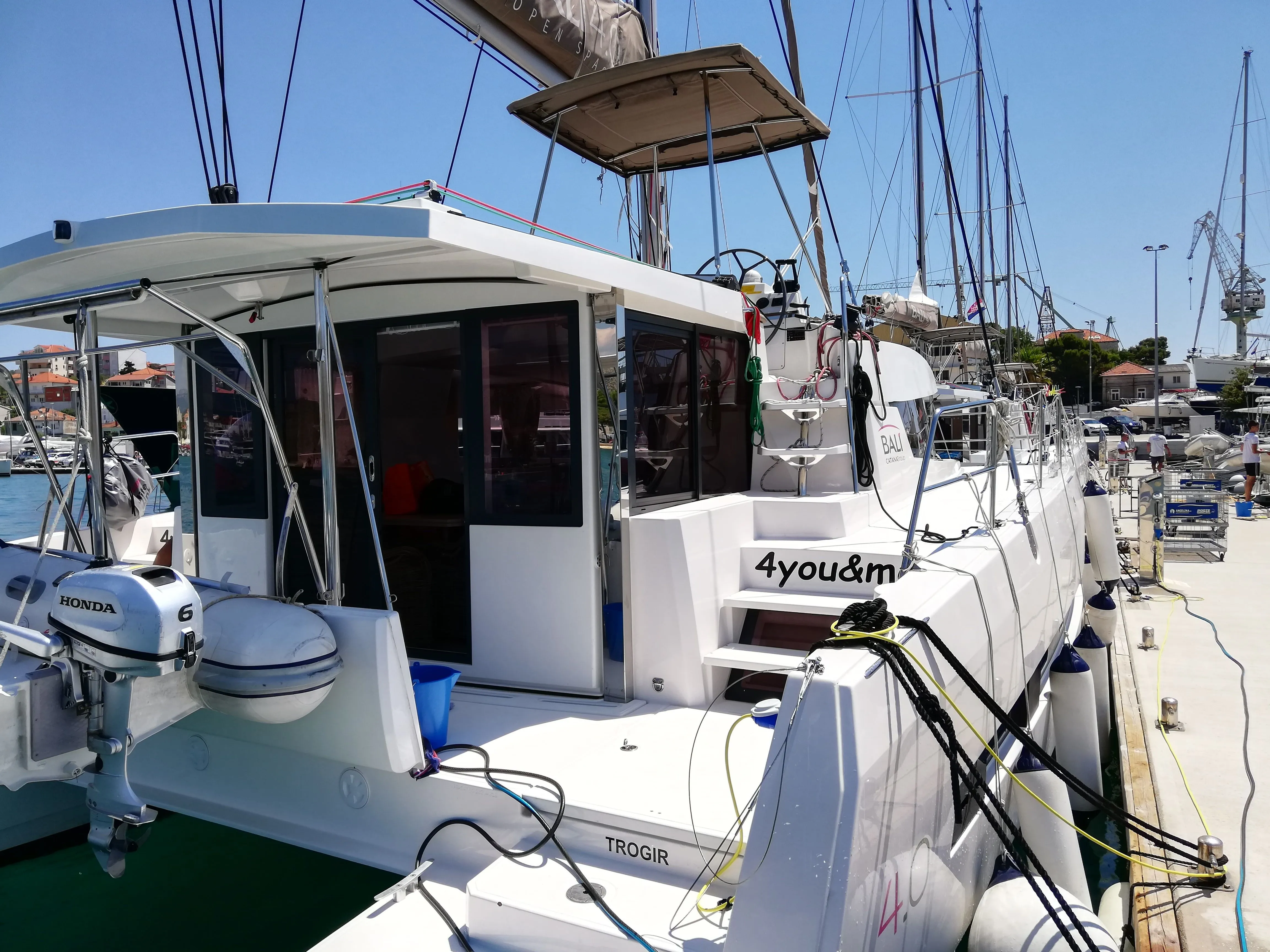 Explore Tribunj on a 11.99m Rental Catamaran Bali 4.0