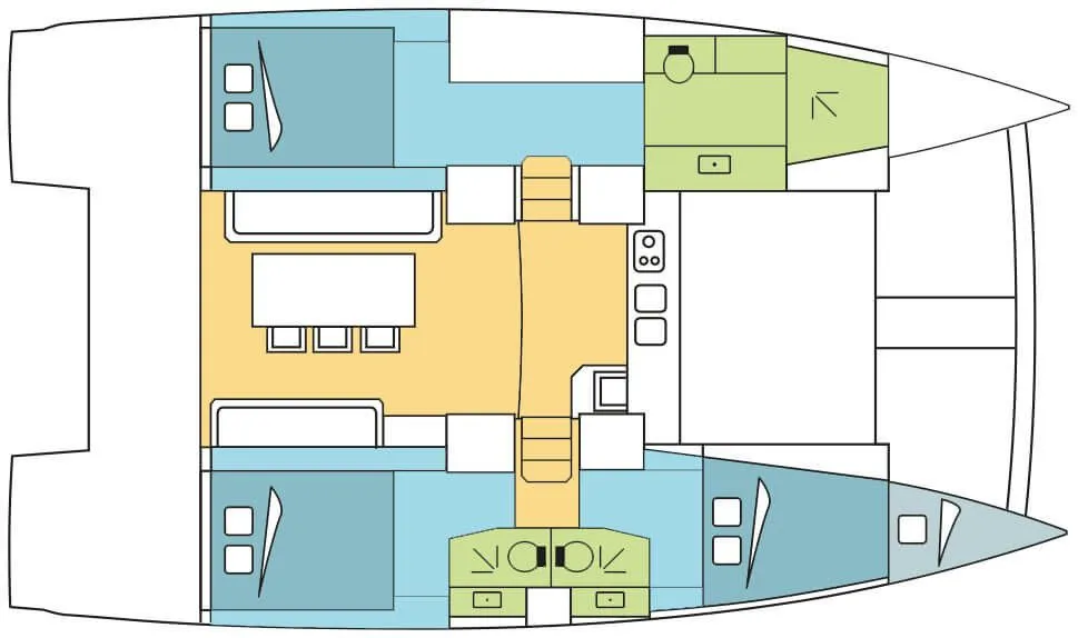 Explore Palm Cay on a 12.2m Rental Catamaran