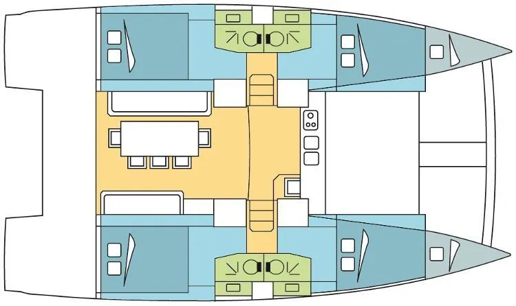 Explore Saint George's on a 11.99m 4 Cabin Catamaran Rental